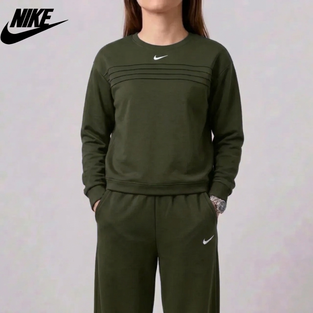Ensemble Sweat et Pantalons à Col Rond pour Femmes
