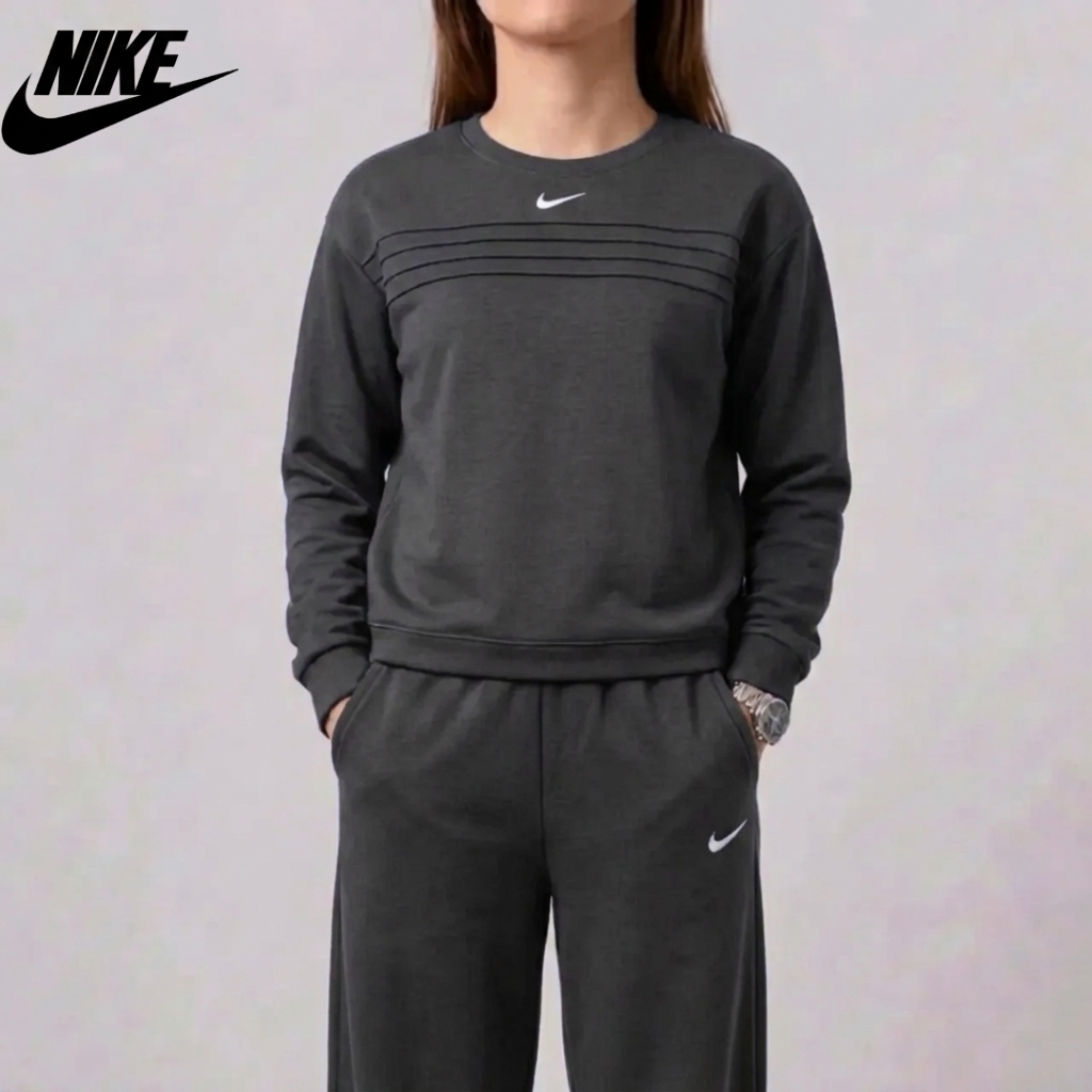Ensemble Sweat et Pantalons à Col Rond pour Femmes