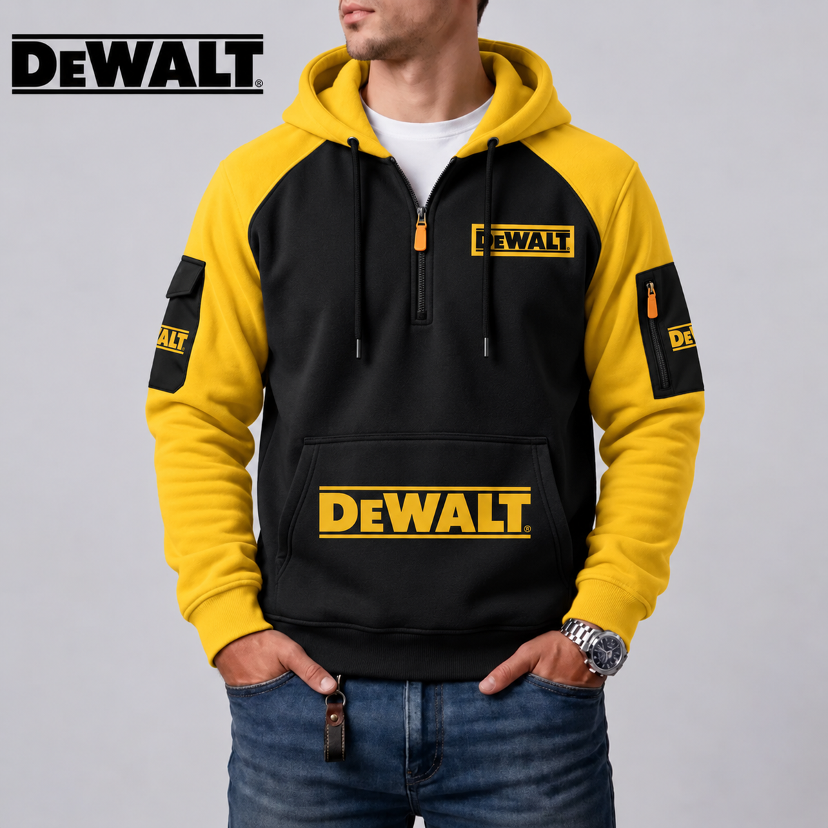 Sweat à Zip Quart pour Homme