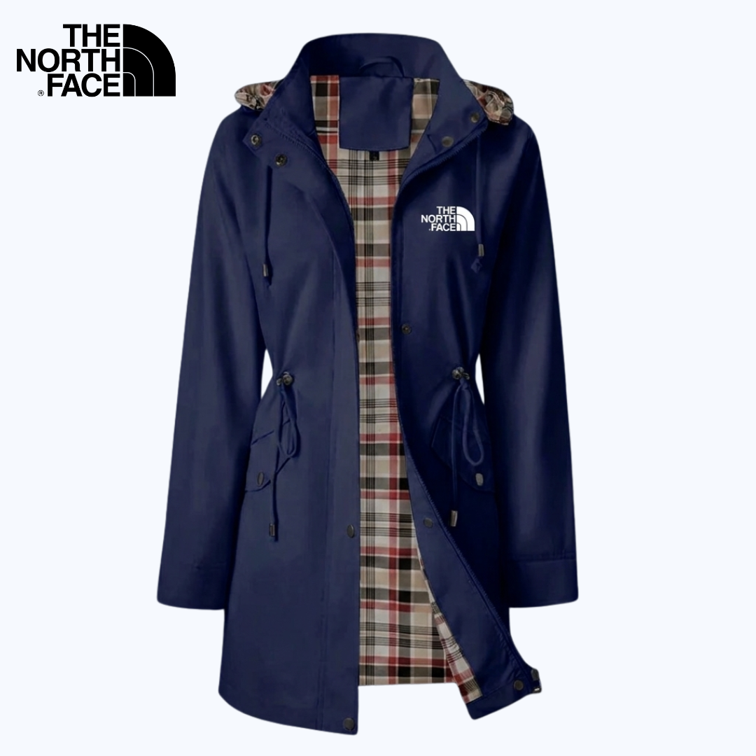 Parka à Capuche avec Doublure à Carreaux pour Femme