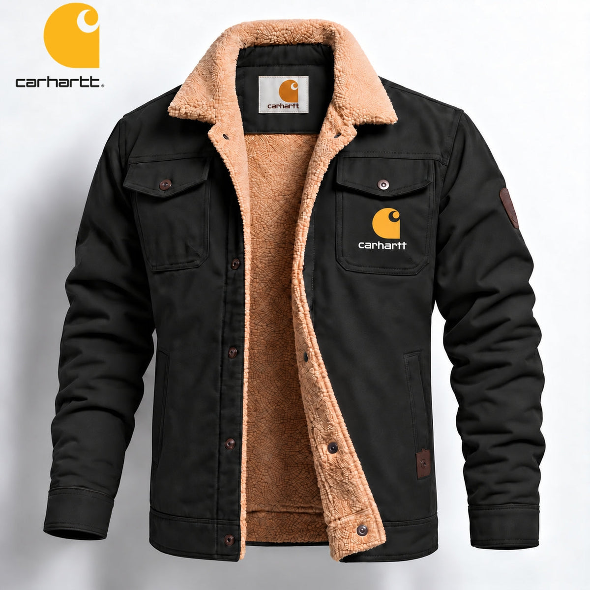 Veste Utilitaire pour Homme avec Doublure Contrastante