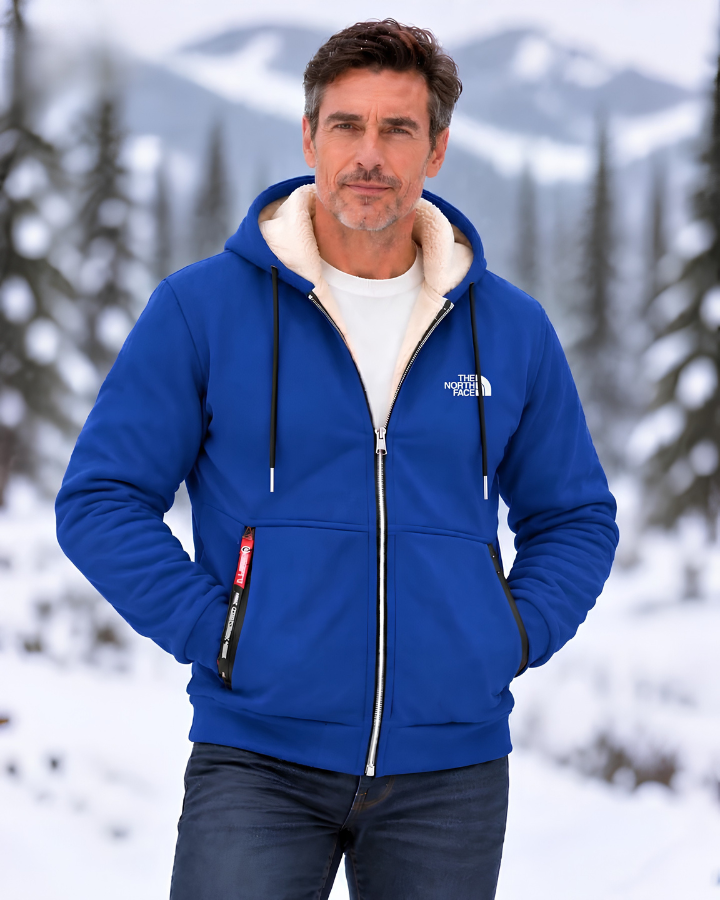 Veste à Capuche avec Intérieur Contrasté