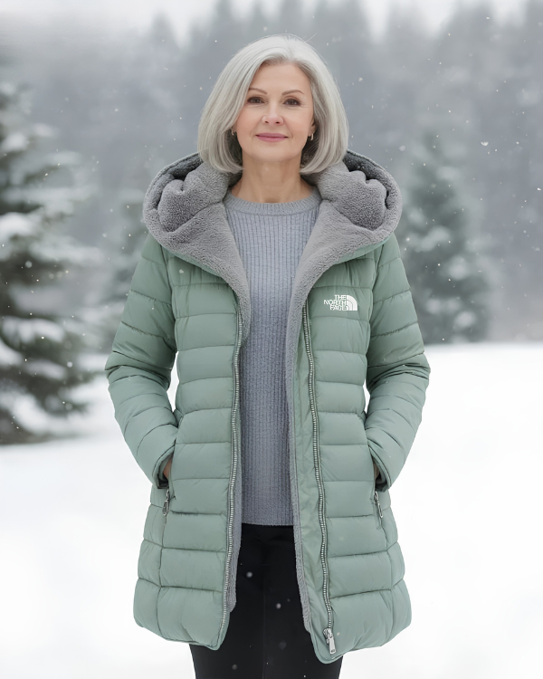 Manteau Long Matelassé avec Capuche