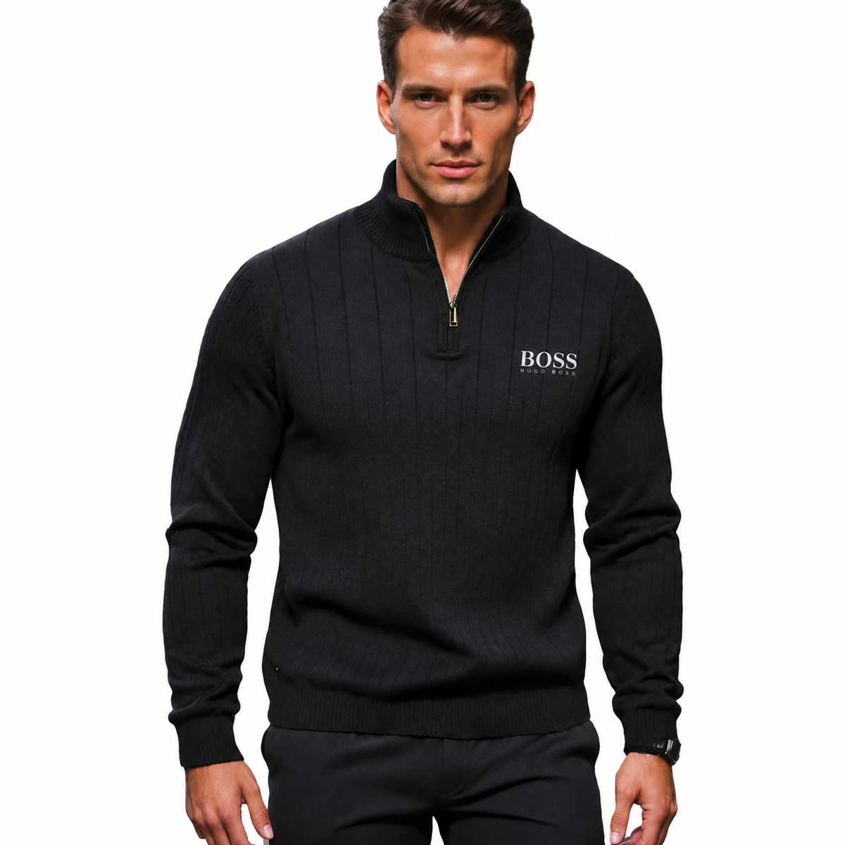 Pull Classique à Demi-Zip