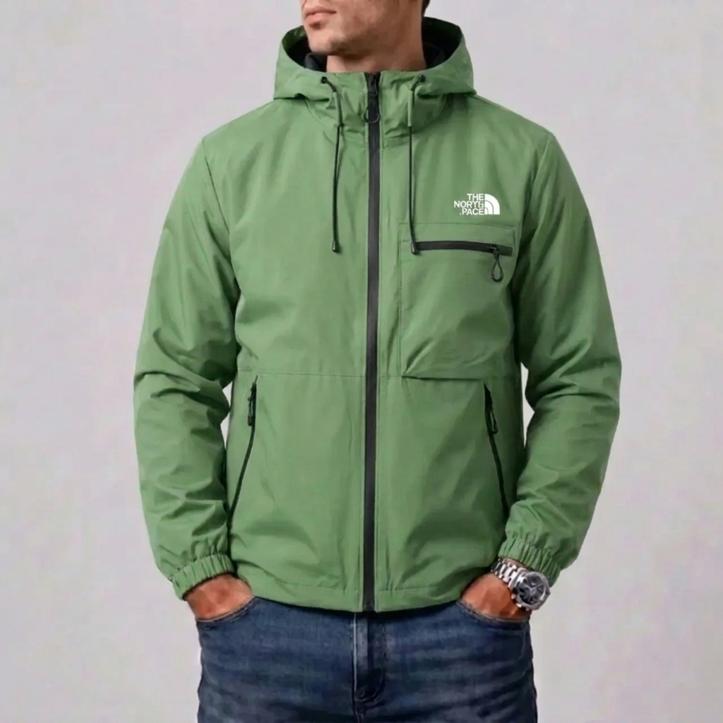 Veste Imperméable avec Capuche 3-en-1 pour Homme