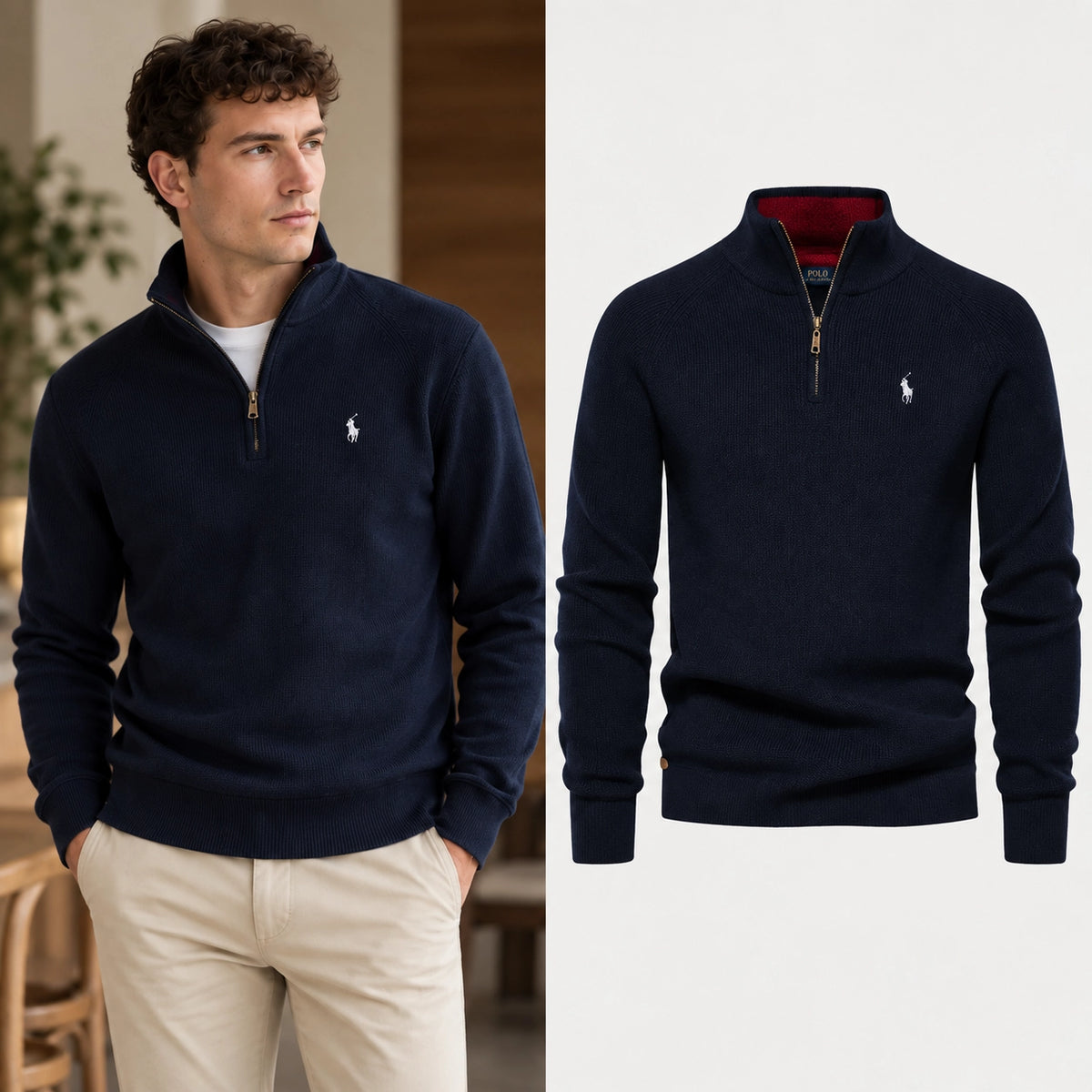 Pull Essentiel à Demi-Zip