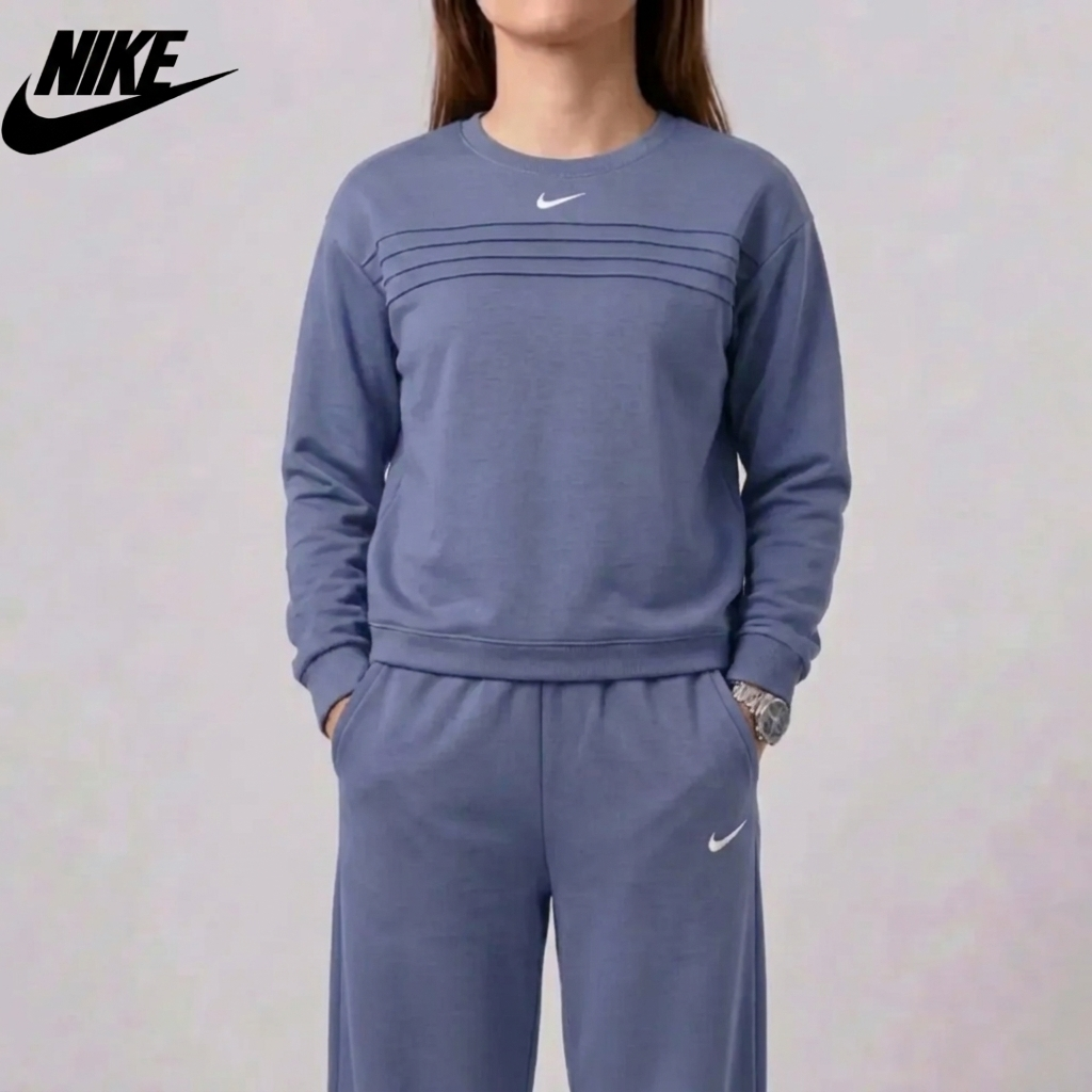 Ensemble Sweat et Pantalons à Col Rond pour Femmes