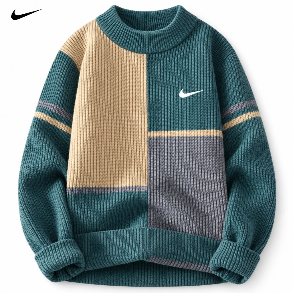 Pull Tricoté en Color-Block