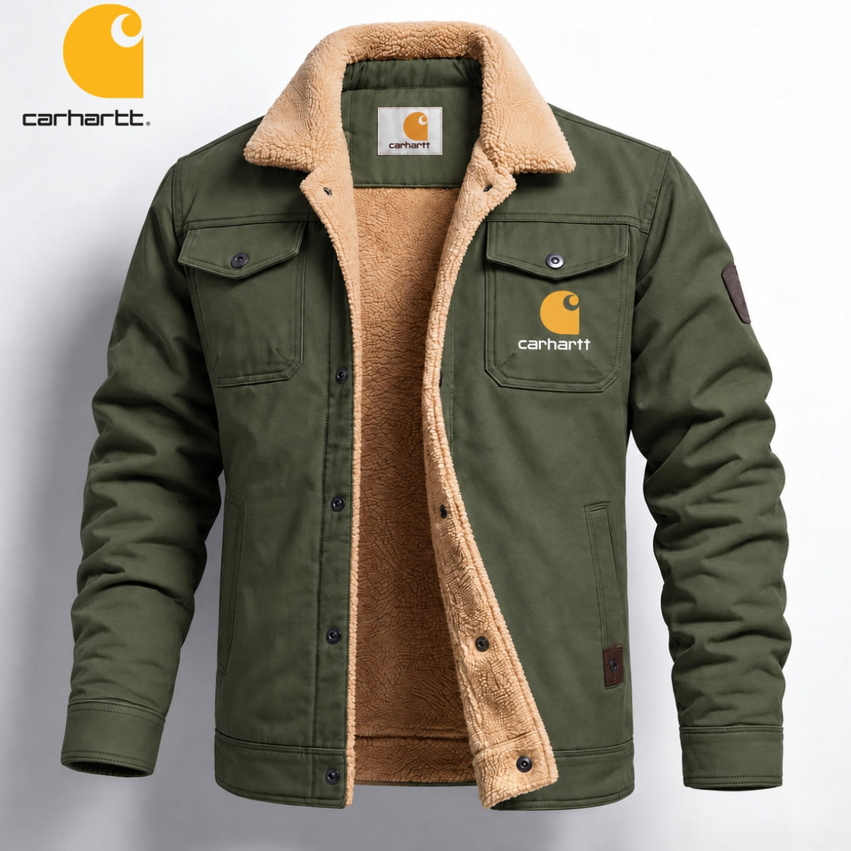 Veste Utilitaire pour Homme avec Doublure Contrastante