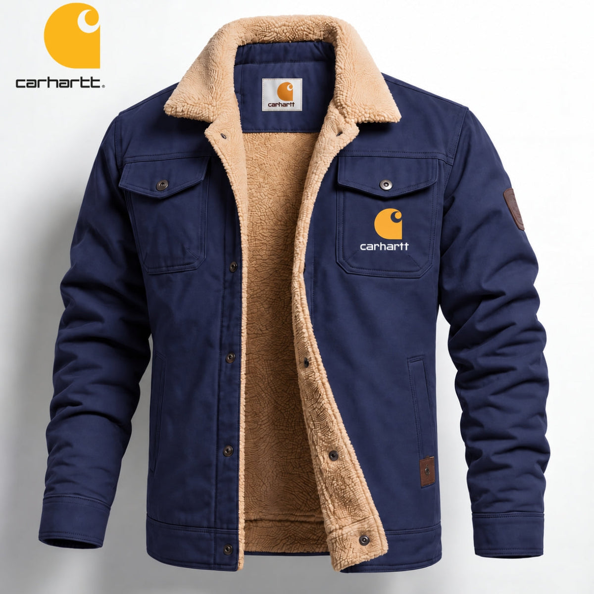 Veste Utilitaire pour Homme avec Doublure Contrastante