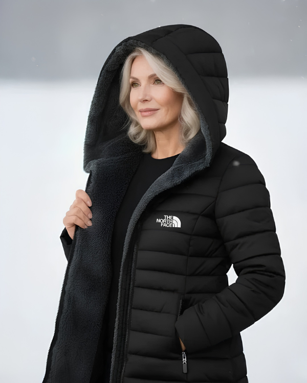 Manteau Long Matelassé avec Capuche