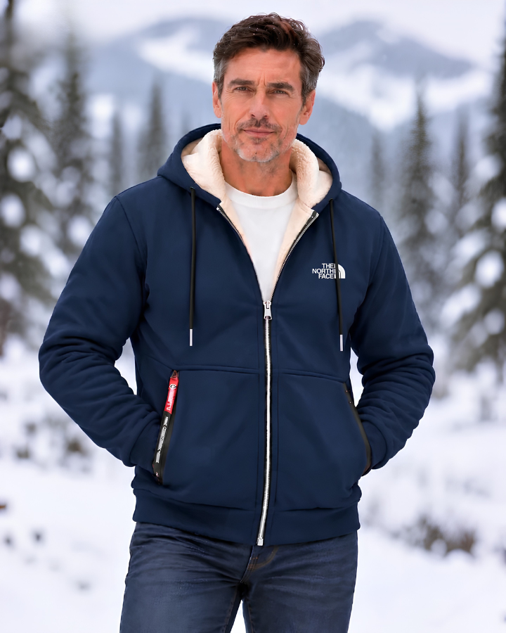 Veste à Capuche avec Intérieur Contrasté