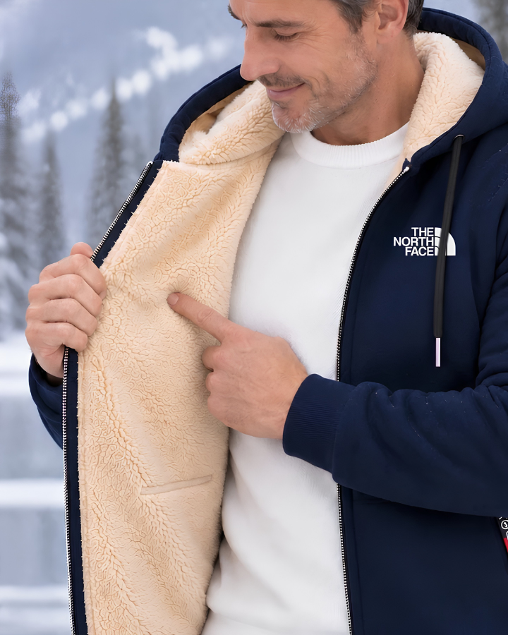 Veste à Capuche avec Intérieur Contrasté