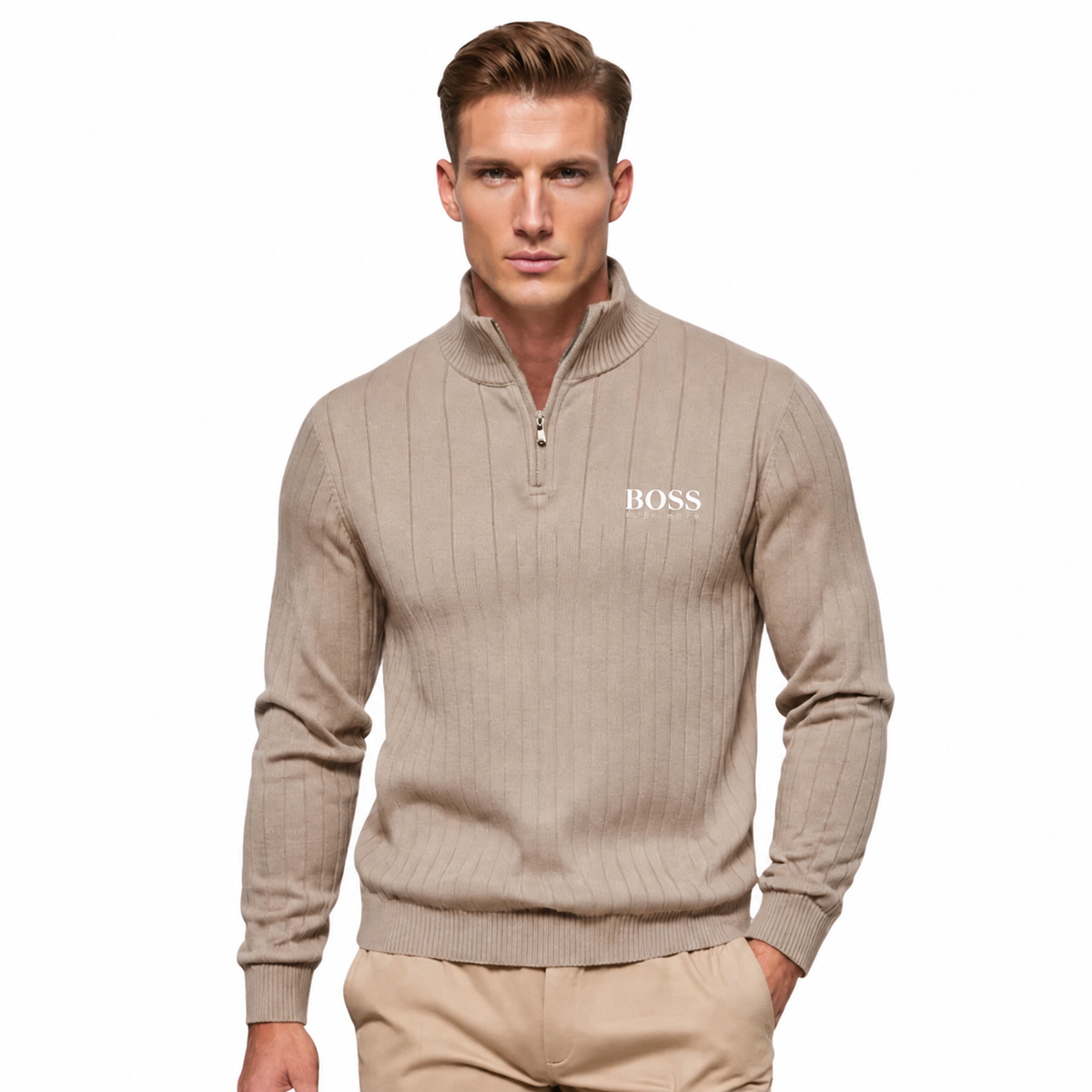 Pull Classique à Demi-Zip