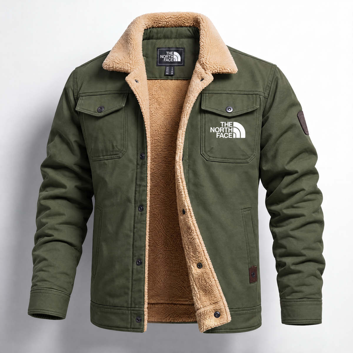 Veste Utility Doublée en Sherpa pour Homme